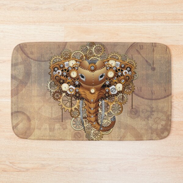 Item preview, Steampunk Elephant Vintage Retro Style Machine designed and sold by BluedarkArt.