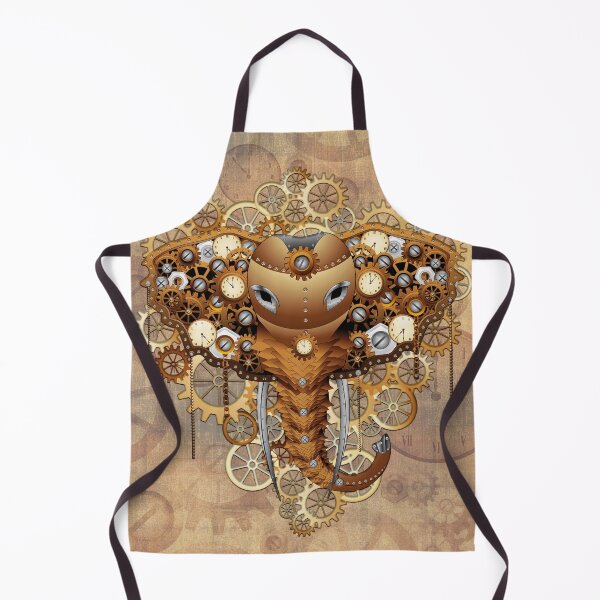 Item preview, Steampunk Elephant Vintage Retro Style Machine designed and sold by BluedarkArt.