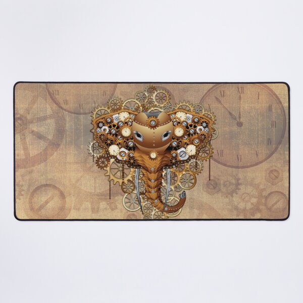 Item preview, Steampunk Elephant Vintage Retro Style Machine designed and sold by BluedarkArt.