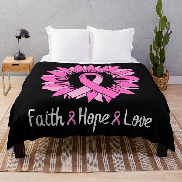 Item preview, Sunflower Teal Ribbon Faith Hope Love Breast Cancer Awareness Month designed and sold by Kaladzishop.
