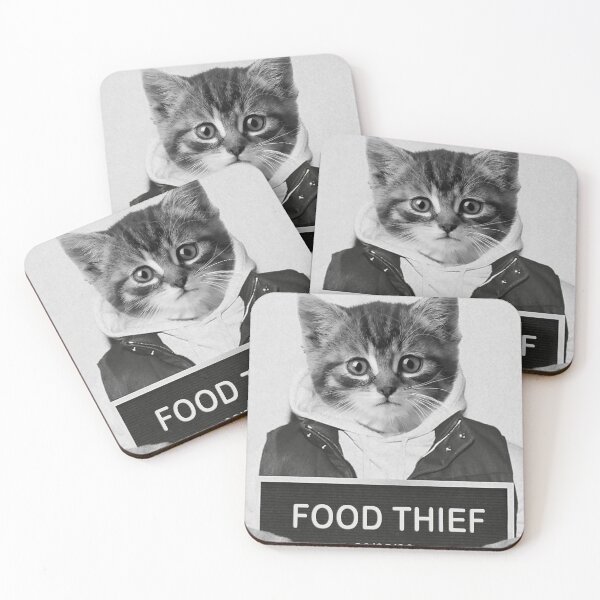 Item preview, Mugshot of Criminal Kitten - Food Thief designed and sold by Furry And  Purry.