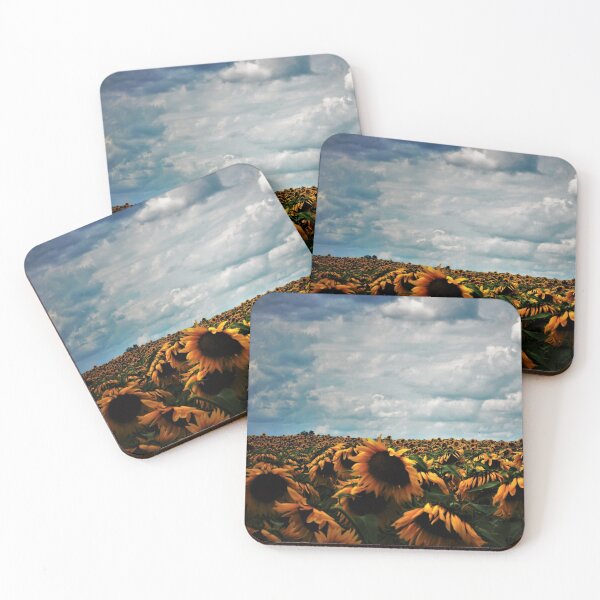 Item preview, Field of Sunflowers on a Cloudy Day designed and sold by Nalinne Jones.