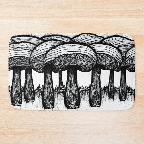 Item preview, Mushroom Forest Ink Drawing, Ai Generated Art  designed and sold by ACC .