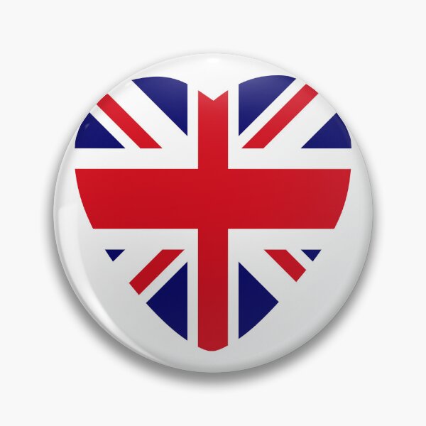 Item preview, British Patriot Flag Series (Heart) designed and sold by Carbon-Fibre Media.