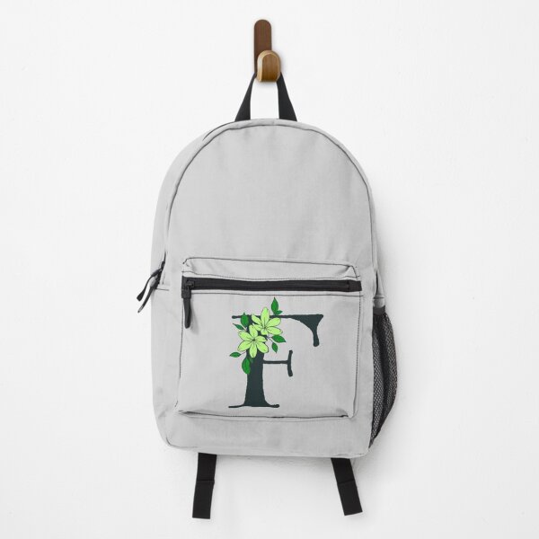 Item preview, Green floral F monogram designed and sold by Coffee Lifestyle.