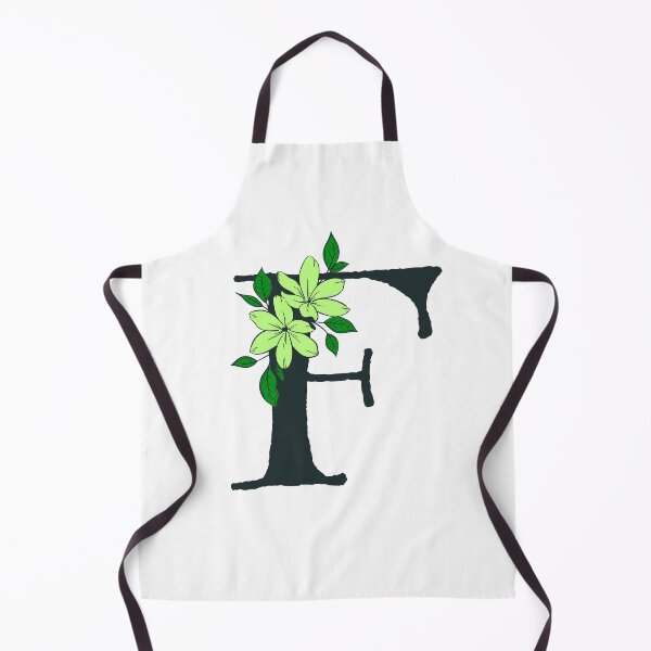 Item preview, Green floral F monogram designed and sold by Coffee Lifestyle.