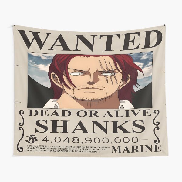 BLACK WANTED - Shanks le Roux [One Piece] – MyWantedStore