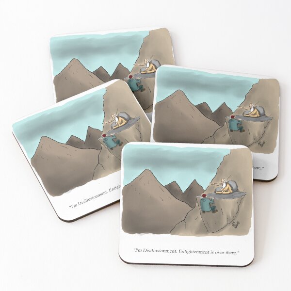 Item preview, Funny Percenters Mountaintop Wise Man Cartoon designed and sold by abbottoons.