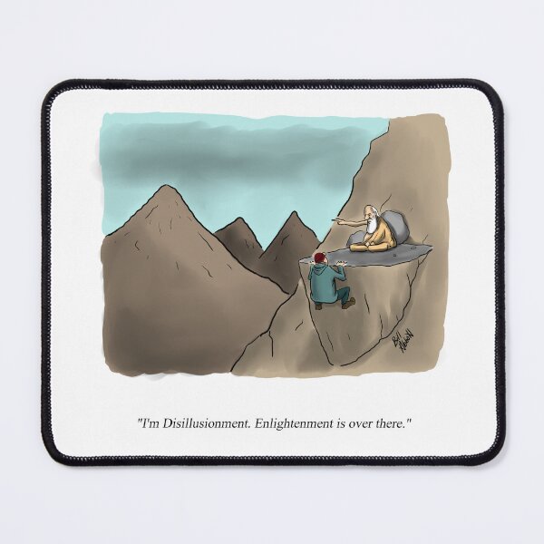 Item preview, Funny Percenters Mountaintop Wise Man Cartoon designed and sold by abbottoons.