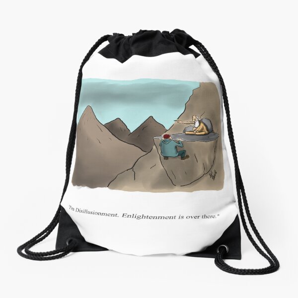 Item preview, Funny Percenters Mountaintop Wise Man Cartoon designed and sold by abbottoons.