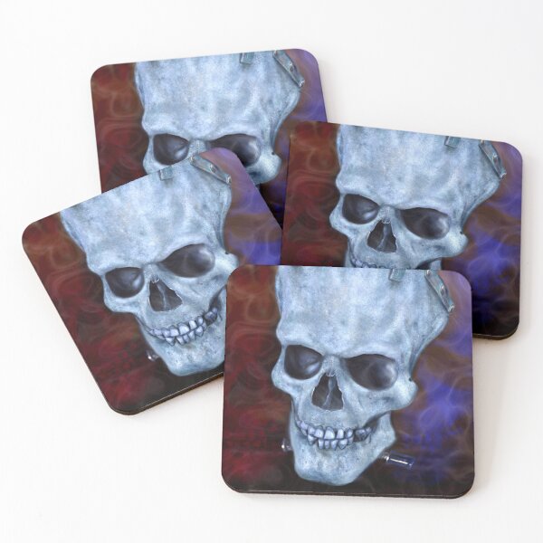 Item preview, Frankenstein monster skull designed and sold by Mick-J-art.