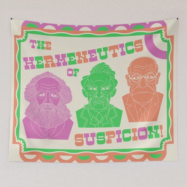 Item preview, The Hermeneutics of Suspicion - Marx, Nietzsche, Freud designed and sold by jholbo.