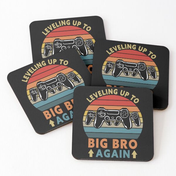 Item preview, Vintage Leveling Up To Big Bro Again Funny Big Brother Gamer designed and sold by SuperFashion.