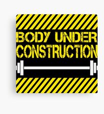Body under construction Canvas Print