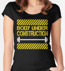 Body under construction Women's Fitted Scoop T-Shirt
