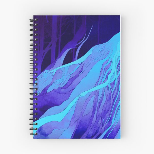 Item preview, Surreal Blue Forest Watercolour Panting designed and sold by moorzyart.