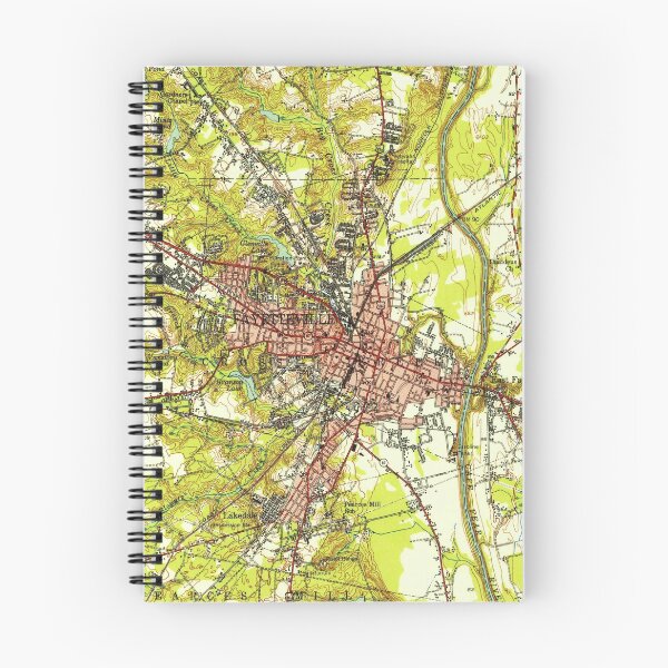 Item preview, Vintage Map of Fayetteville North Carolina (1948)  designed and sold by BravuraMedia.