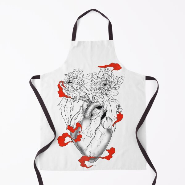 Item preview, Chrysanthemums, heart, red smoke artwork designed and sold by Make.Studio-14946372-.