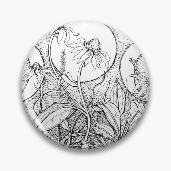 Item preview, Moon & Echinacea designed and sold by Margaret Shipman.