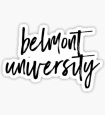 Belmont University Sticker