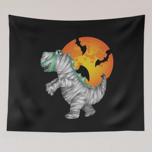 Item preview, skeleton riding dinosaur bones halloween designed and sold by Fashionunic7.