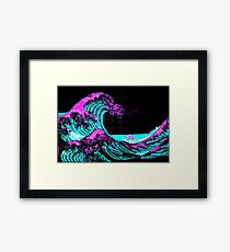 Vapourwaves Japanese Digital Art Framed Print