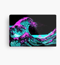 Vapourwaves Japanese Digital Art Metal Print