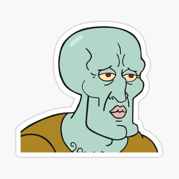 Squidward With 1 Handsome Face Spongebob Jpg Handsome Faces Squidward Handsome