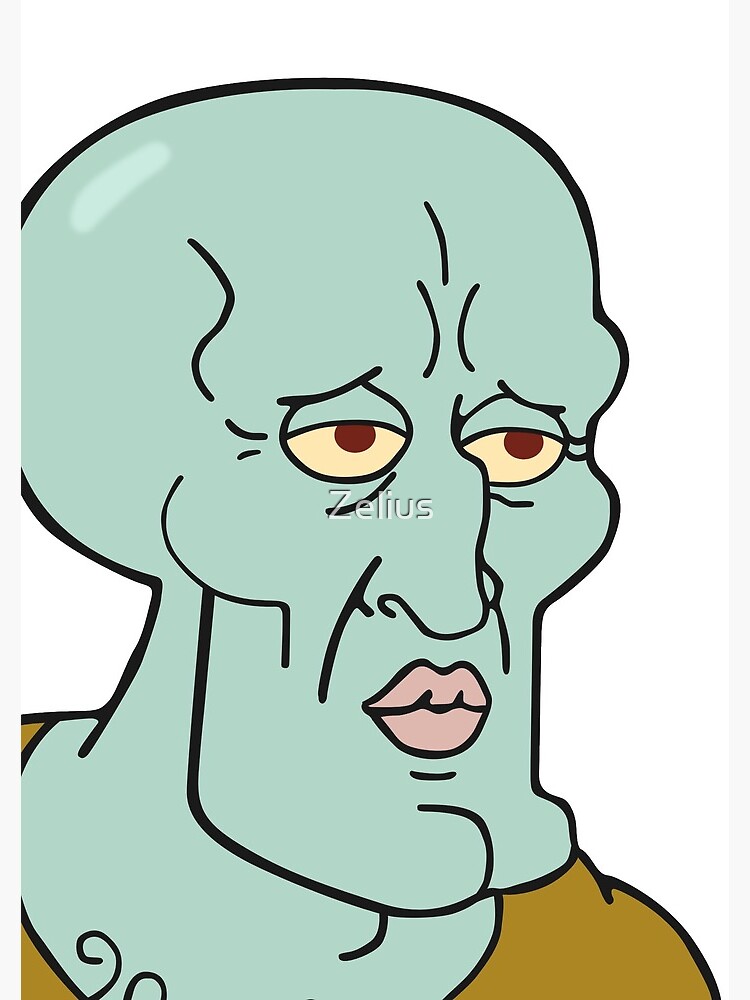 Handsome Squidward Meme Spiral Notebook For Sale By Zelius Redbubble