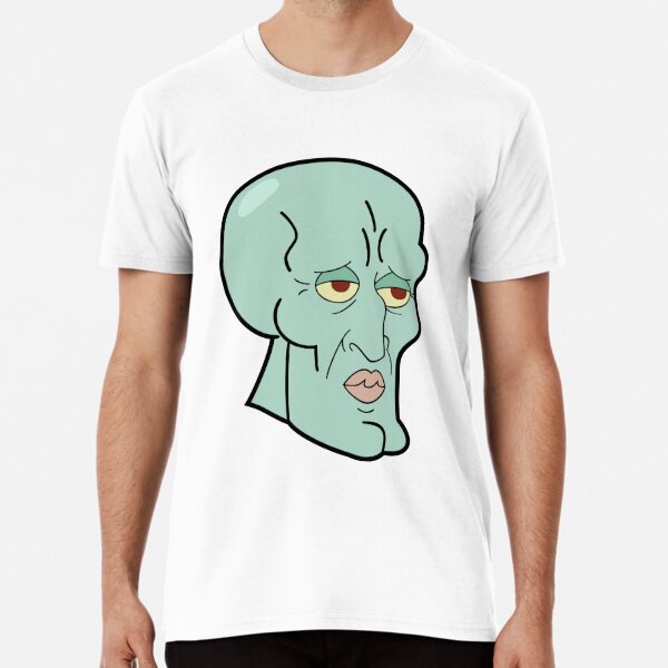 Handsome Squidward Head T Shirt By Zelius Redbubble 