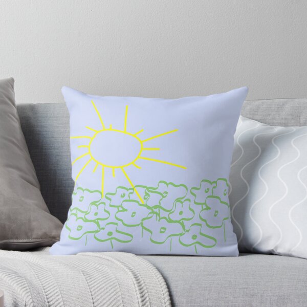 Item preview, doodle de flores de sol cojines designed and sold by SOMEETEE.