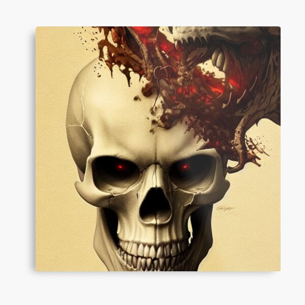 Skull #10 Metal Print