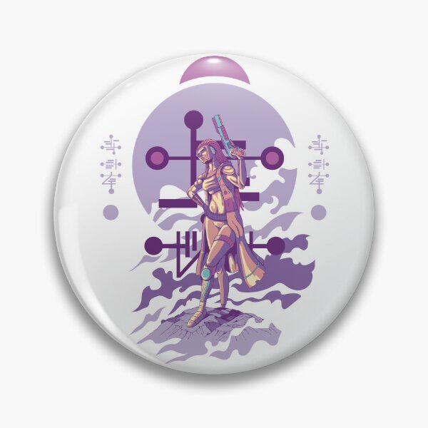 Item preview, Female humanoid alien with weapon in comic book style designed and sold by Rob-Son.