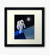 Space Walk Framed Print