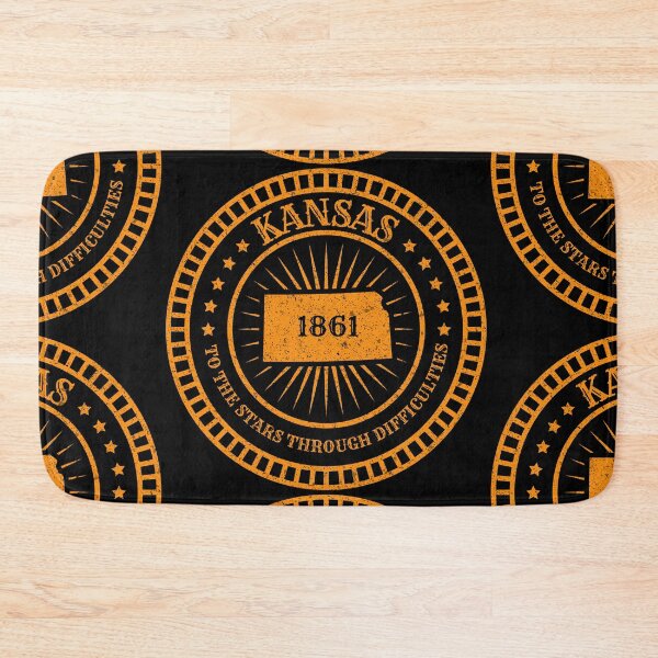 Item preview, Kansas State Map Slogan - Motto KS Sunflower State designed and sold by Ranggasme.
