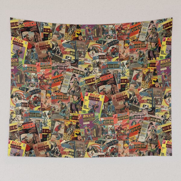 Item preview, VINTAGE BILLY THE KID COMIC BOOK MOSAIC designed and sold by IslandBaneMerch.