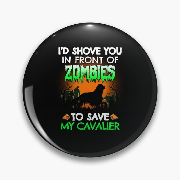 Item preview, Funny Cavalier King Zombie Shove Halloween Dog Gift designed and sold by Guarddogdrive.