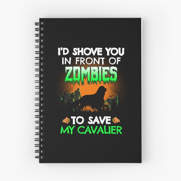 Item preview, Funny Cavalier King Zombie Shove Halloween Dog Gift designed and sold by Guarddogdrive.