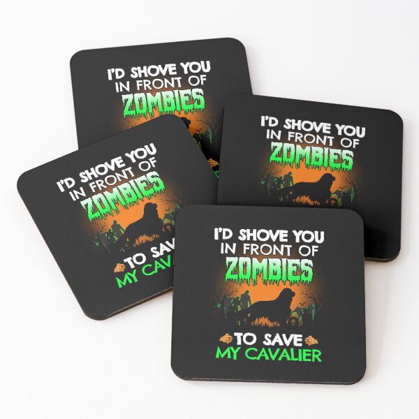 Item preview, Funny Cavalier King Zombie Shove Halloween Dog Gift designed and sold by Guarddogdrive.
