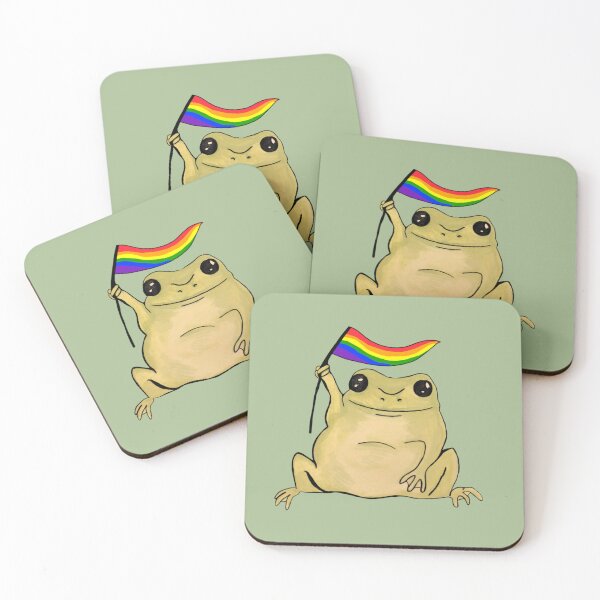 Item preview, Gay Pride Frog designed and sold by DrunkPolarBear.