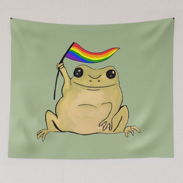 Item preview, Gay Pride Frog designed and sold by DrunkPolarBear.