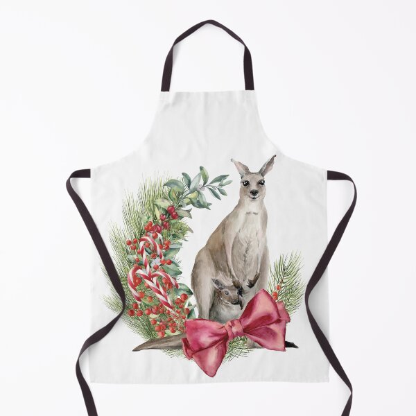 Item preview, An Australian Christmas - Kangaroo Illustration designed and sold by Annalee Beer.