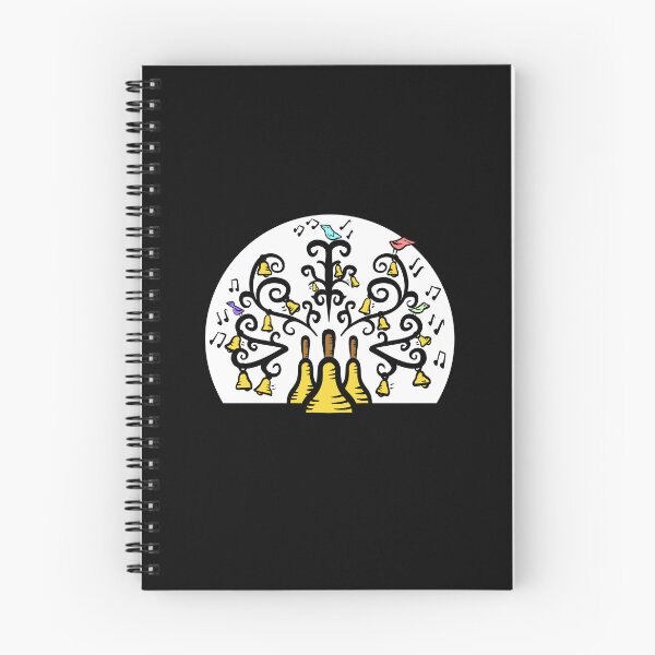 Item preview, Three Handbells Tree Of Music White Circle designed and sold by SubtleSplit.