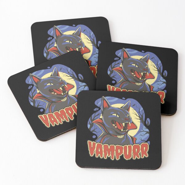 Item preview, Creepy Spooky Vampurr Black Cat Halloween Animal Gift para niños adultos designed and sold by Countrysmart.