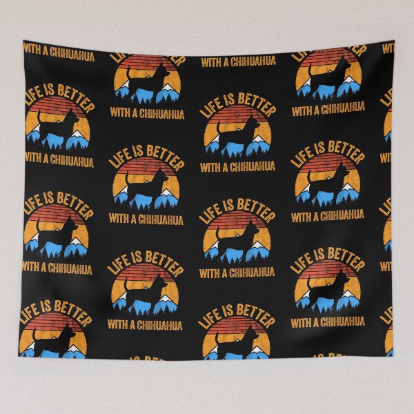Item preview, Life Is Better With A Chihuahua Vintage Distressed Dog Gift  designed and sold by Guarddogdrive.