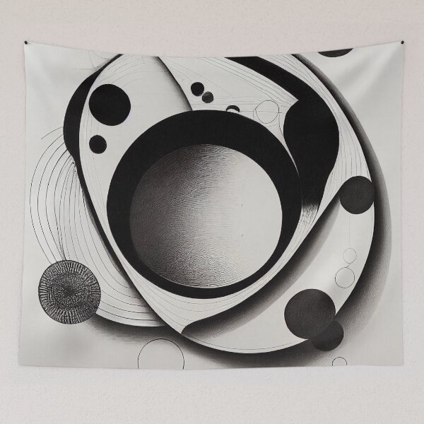 Item preview, Unique hand drawn circles design designed and sold by artofbelletz.
