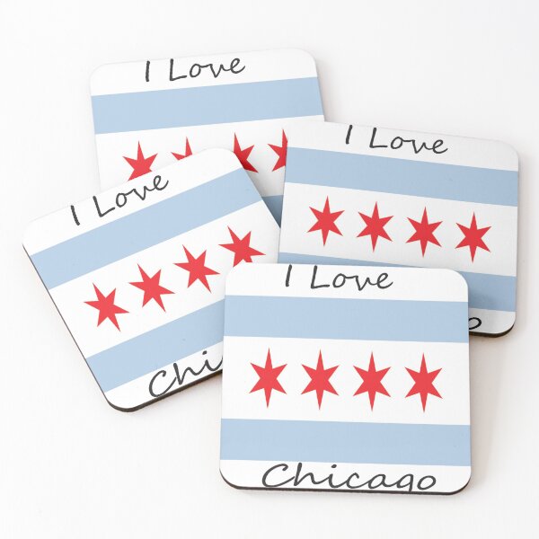 Item preview, I Love Chicago Flag designed and sold by MUZA9.