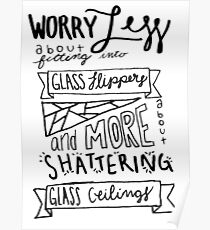 Shatter Glass Ceiling Posters Redbubble