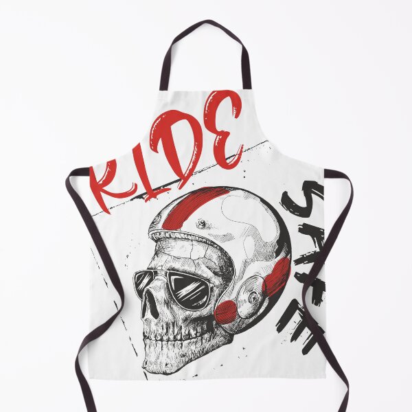 Item preview, Ride safe typpgraphic design with on Helmet Skull for bikers designed and sold by yagniikd-.