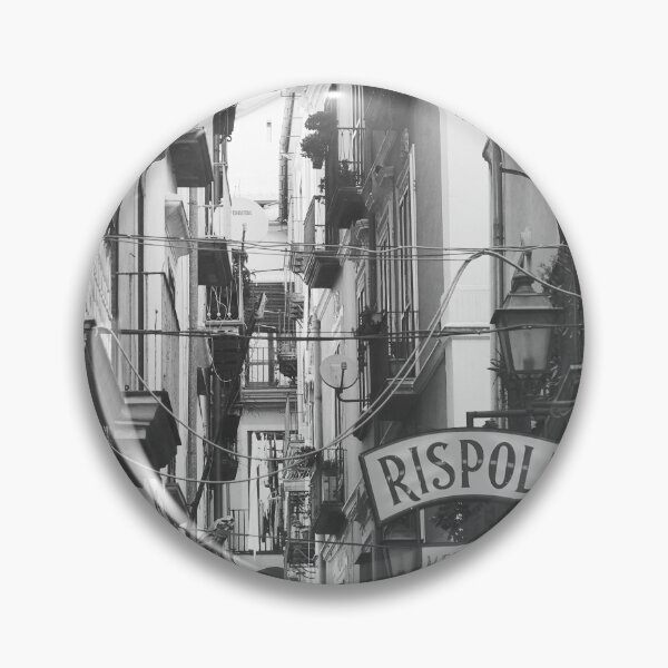 Item preview, Narrow Street in Salerno - Black and White Photography in Italy designed and sold by CarolinaReina.